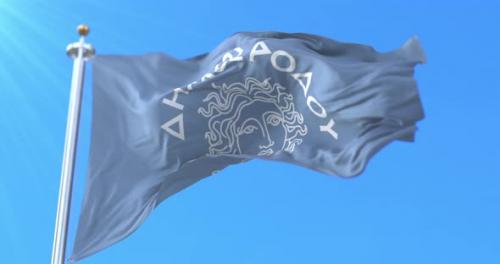 Videohive - Rhoides Island Flag, Greece - 48066275 - 48066275