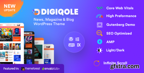Themeforest - Digiqole - News Magazine WordPress Theme 24304706 v2.1.8 - Nulled