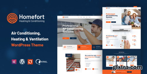 Themeforest - Homefort - Air Conditioning &amp; Heating WordPress Theme + RTL 34455001 v1.1.3 - Nulled