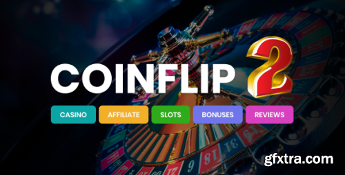 Themeforest - Coinflip - Casino Affiliate &amp; Gambling WordPress Theme 26390520 v2.7 - Nulled