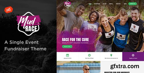 Themeforest - MudRace - A Single Event Fundraiser Theme 22732340 v2.7 - Nulled
