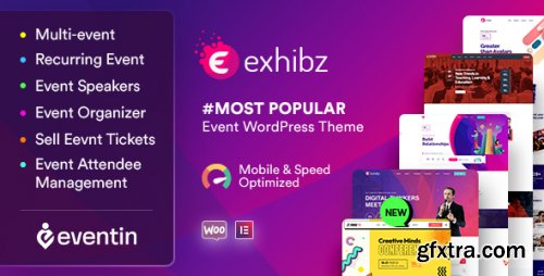 Themeforest - Exhibz | Event Conference WordPress Theme 23152909 v2.5.9 - Nulled