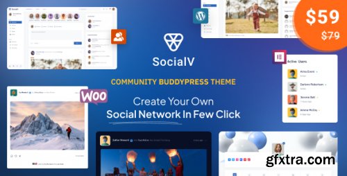 Themeforest - SocialV - Social Network and Community BuddyPress Theme 38612588 v2.0.3 - Nulled