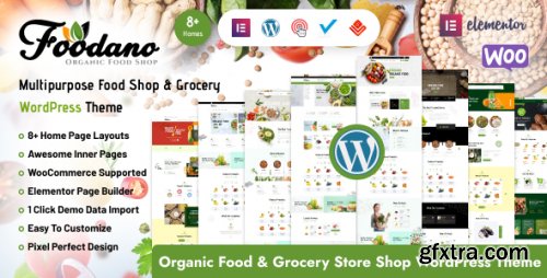 Themeforest - Foodano - Natural Food Shop &amp; Grocery WordPress Theme 48146231 v1.0 - Nulled
