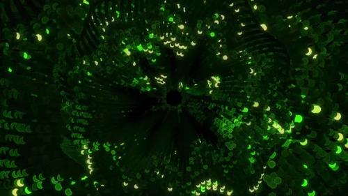 Videohive - Abstract Glowing Green Particles - 48067368 - 48067368