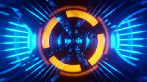 Videohive - Disco Strobe Lights in Neon Pulse Within This VJ Loop - 48091729 - 48091729