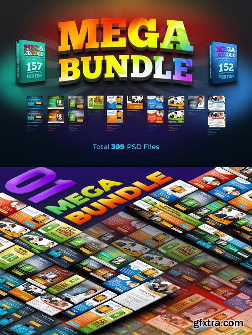 Business Corporate & Mobile App Banner Ads Mega Bundle [Vol.1]