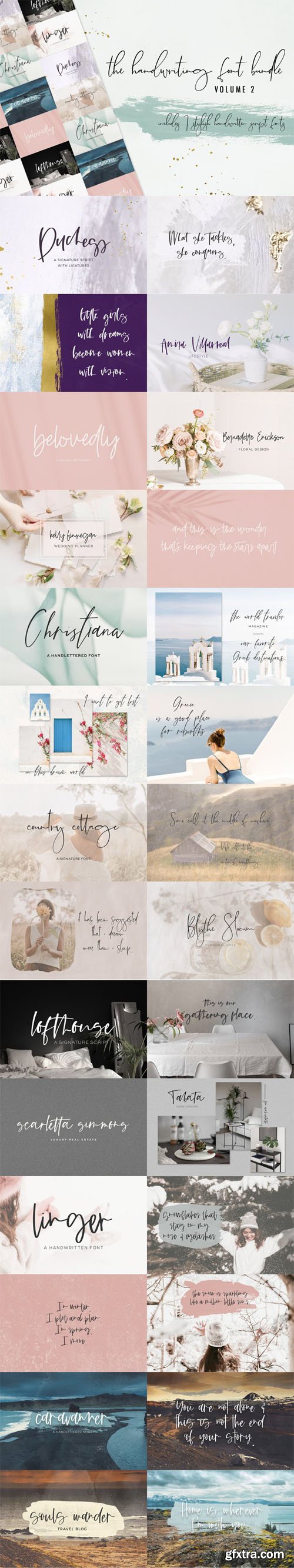 The Handwriting Font Bundle [Vol.2]