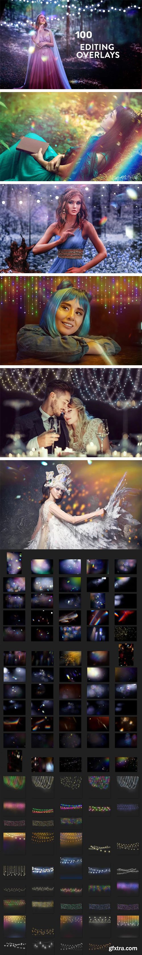 100+ Light Bokeh & String Lights Overlays Pack for Photoshop