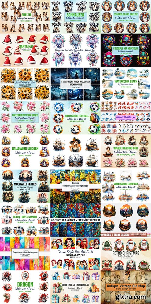 The Mega Watercolor Big Bundle The Mega Watercolor Big Bundle