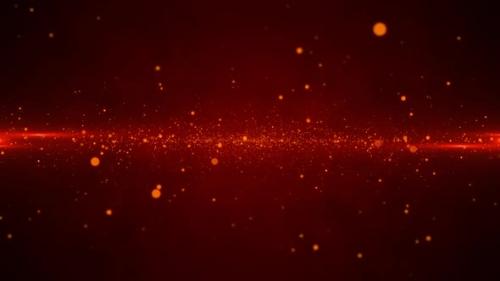 Videohive - Red Hot Exploding Particles Background Animation - 48147565 - 48147565
