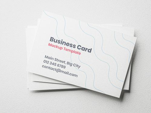 White Business Card Mockup 644723402