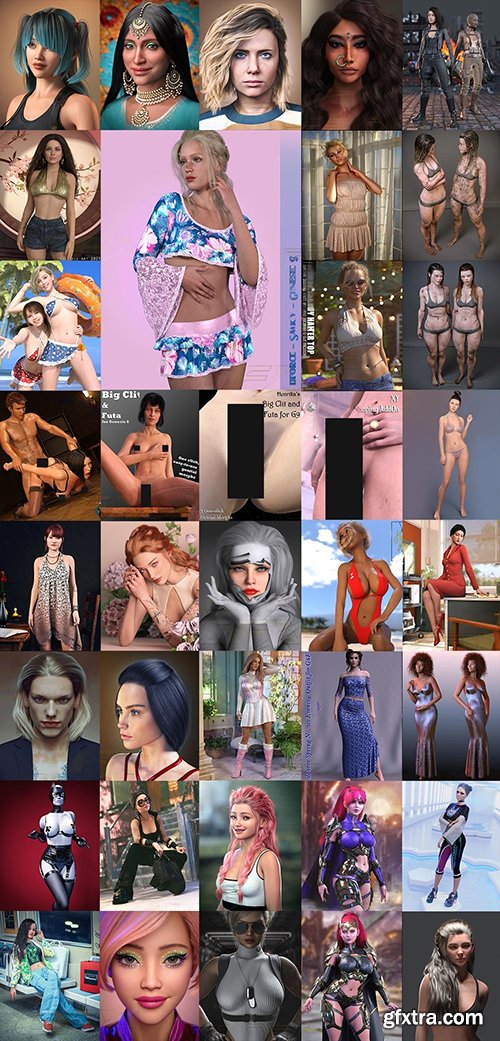 DAZ3D Poser Bundle 2 October 2023