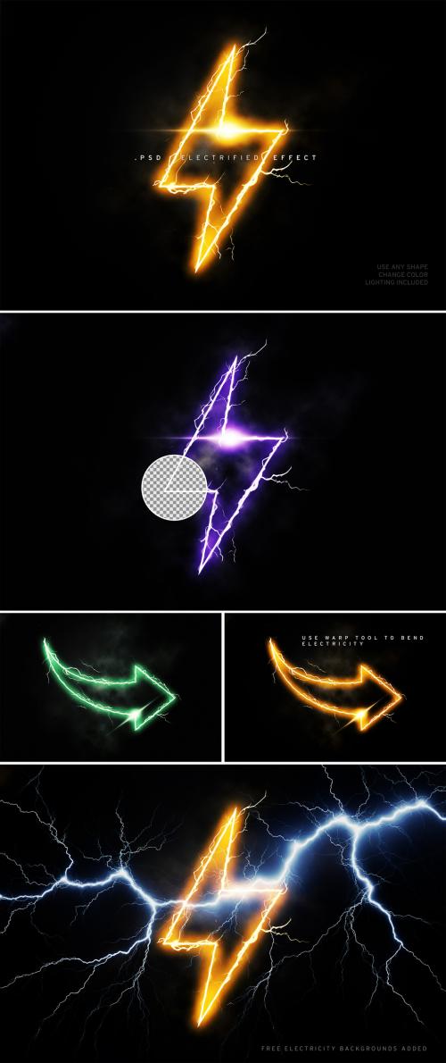 Lightning logo effect 644467932