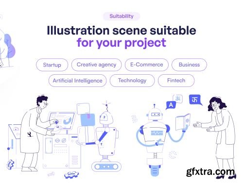 Hi-Techy - Emerging Technology Illustration Set Ui8.net