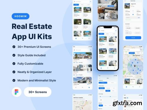 Hoomiw - Real Estate Mobile App UI Kits Ui8.net