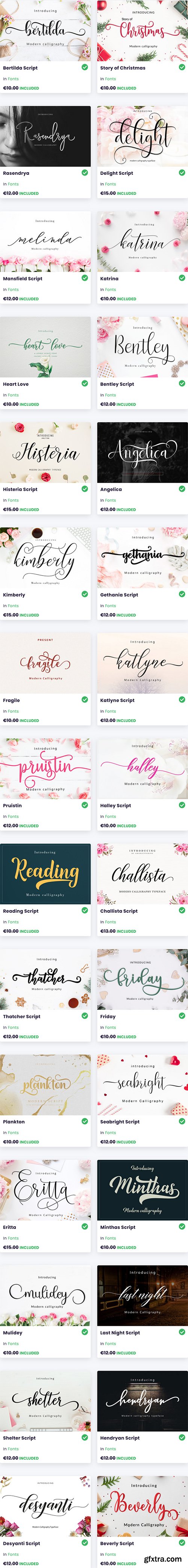 The Swirly Fonts Bundle