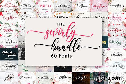 The Swirly Fonts Bundle