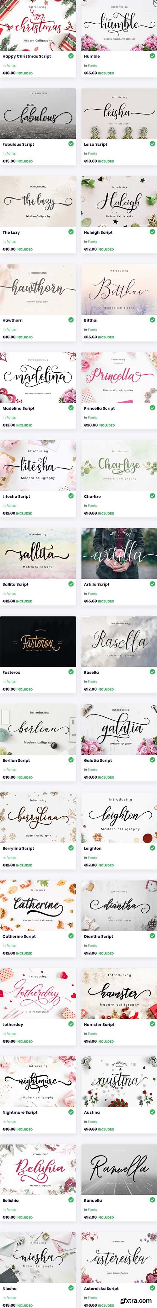 The Swirly Fonts Bundle