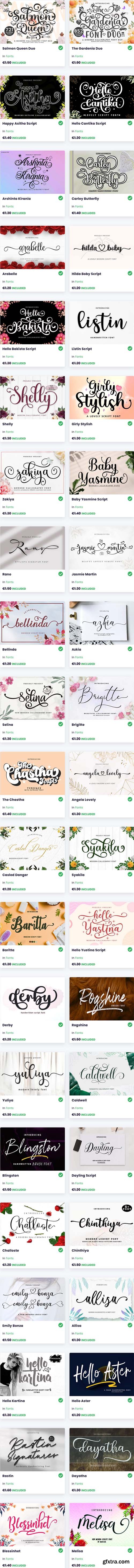 Super Best Seller Collection Font Bundle