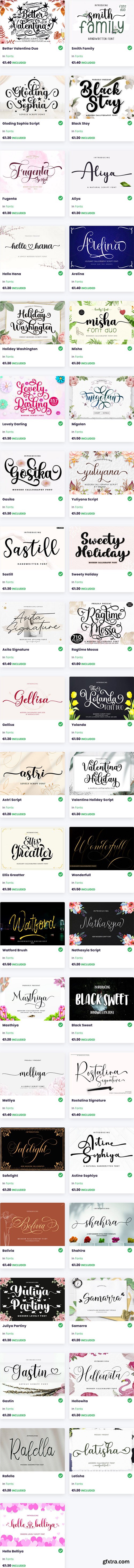 Super Best Seller Collection Font Bundle