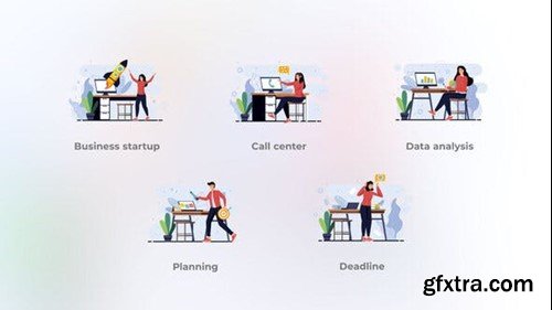 Videohive Business Startup - Flat Concepts 48431639
