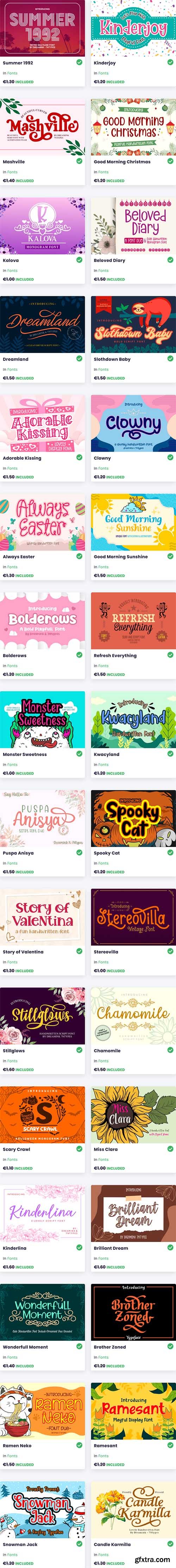 The Dreamink Collection Font Bundle