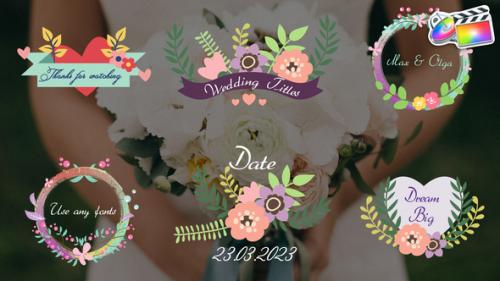 Videohive - Wedding Romantic Titles for FCPX - 48138913 - 48138913