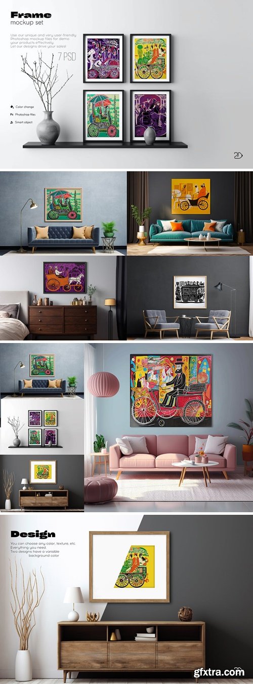 Frame Mockup Set 3HTPDJV Frame Mockup Set 3HTPDJV