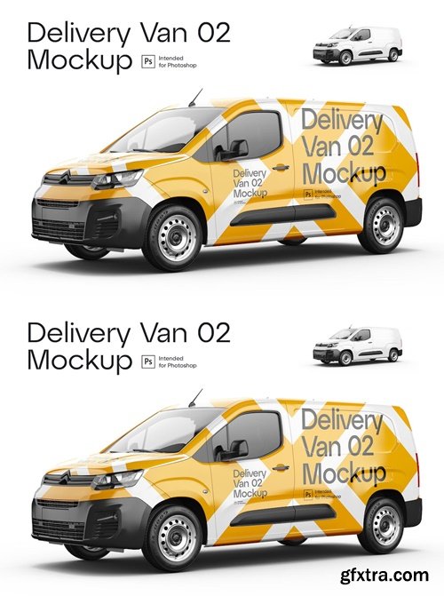 Delivery Van 02 Mockup RNXUZGM Delivery Van 02 Mockup RNXUZGM