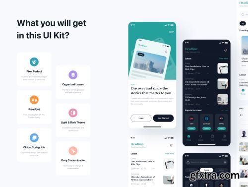 Headline - News App UI Kit Ui8.net