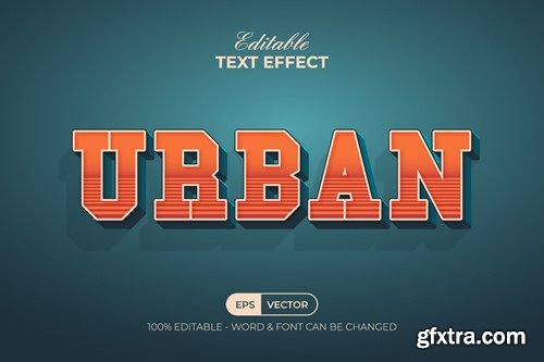 Urban Text Effect Retro Style H7N5XZQ