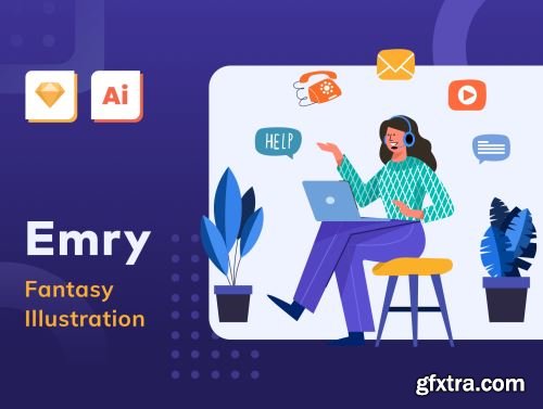 Emry - Fantasy Illustration Ui8.net