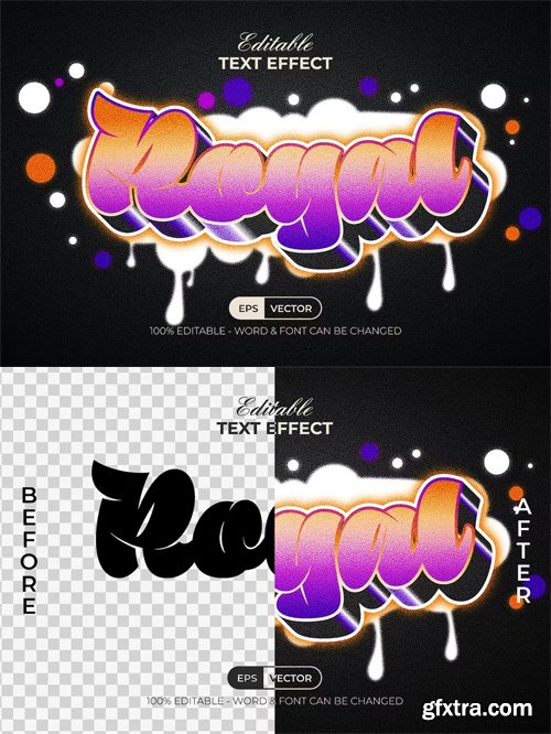 Royal Text Effect Graffiti Style