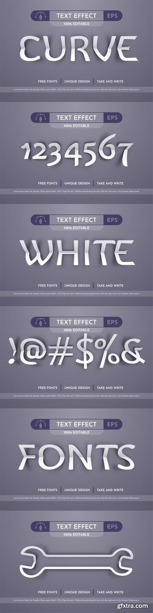 Bend Paper - Editable Text Effect, Font Style