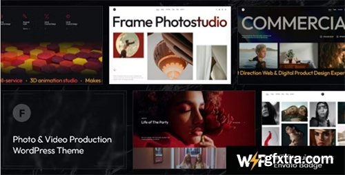 Themeforest - Frame v1.2.0 - Photo & Video Production WordPress Theme NULLED