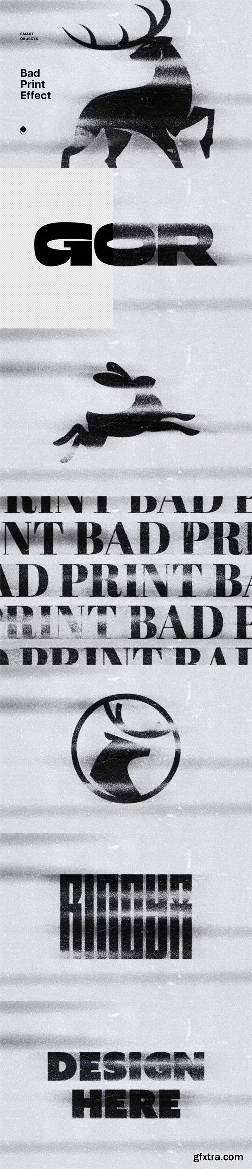 Bad Print Text & Logo Effect