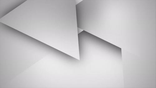 Videohive - Black and white simple geometric patterns abstract triangles background - 48369540 - 48369540