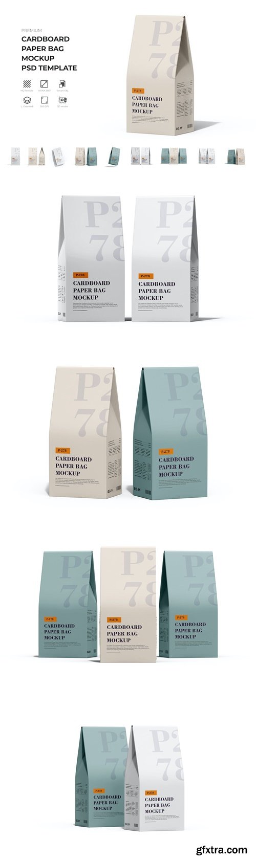 Paper Coffee Bag Packaging Mockup 38TTZCL Paper Coffee Bag Packaging Mockup 38TTZCL