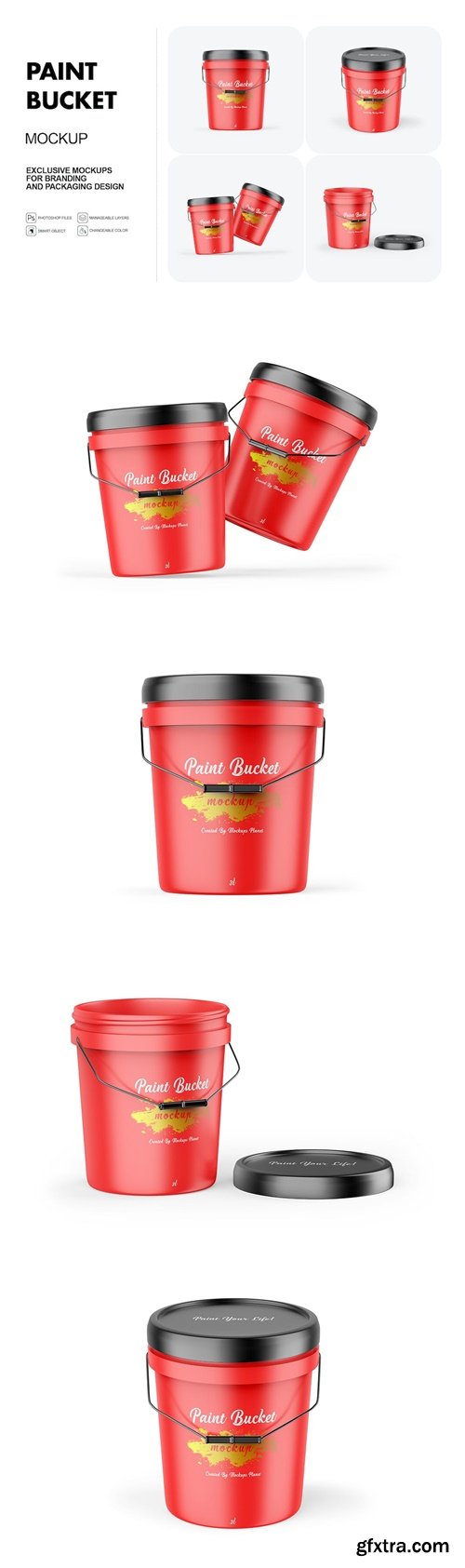 Paint Bucket Mockups EYGKYH3 Paint Bucket Mockups EYGKYH3