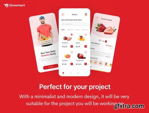 Growmart - Grocery App UI Kit Ui8.net