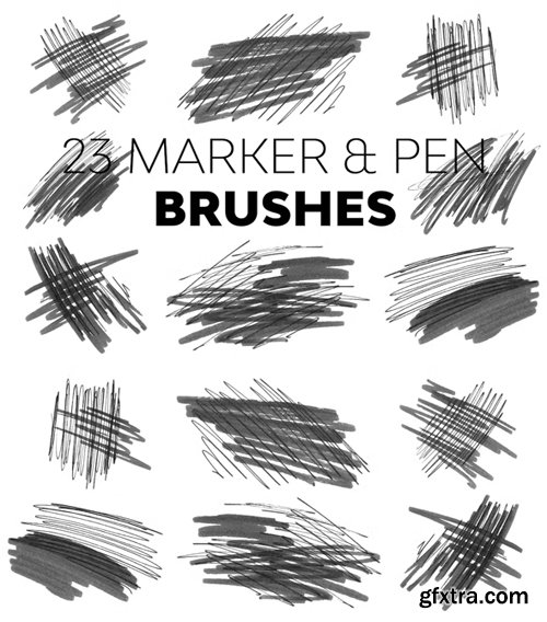 Marker & Pen Brushes for Photoshop