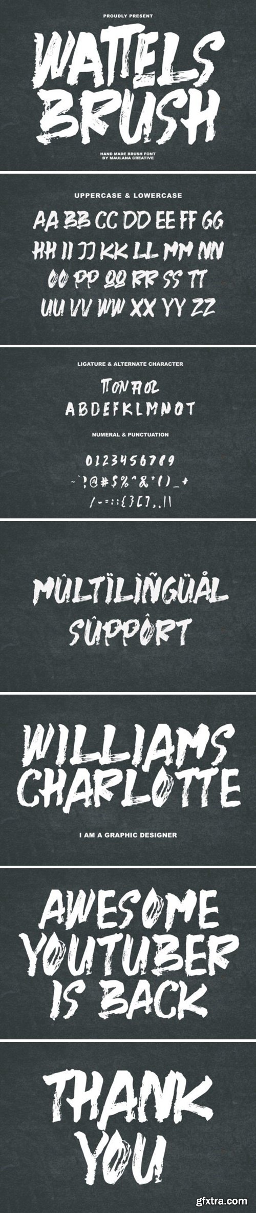 Wattels Brush Font