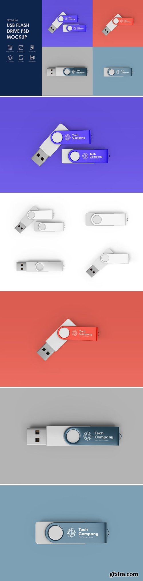 USB Flash Drive Mockup LY6TYR8
