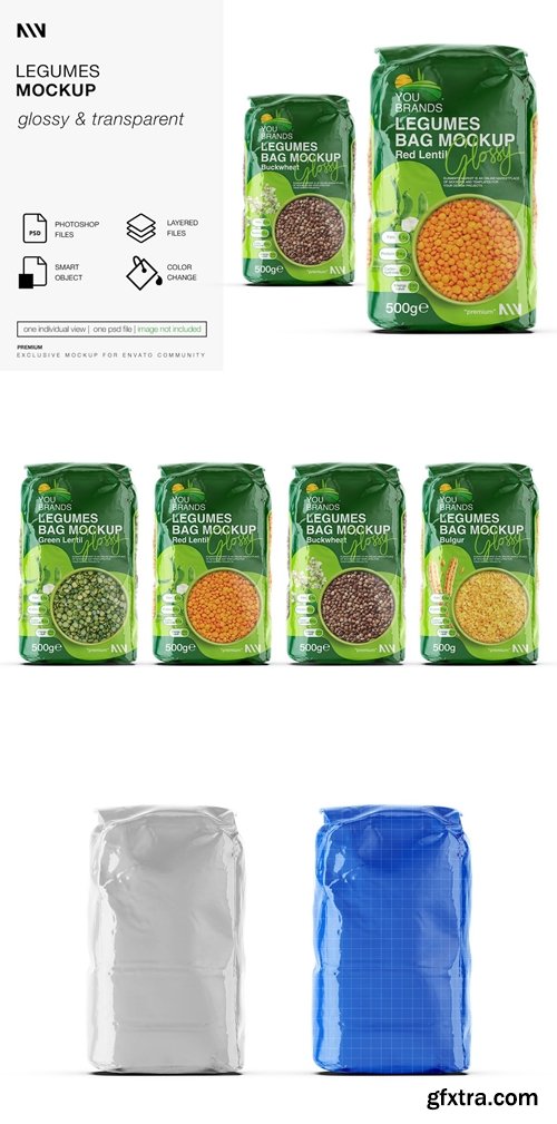 Food Bag Mockup GNDT694 Food Bag Mockup GNDT694