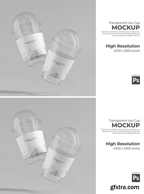 Transparent Ice Cup Mockup CG5TZK8 Transparent Ice Cup Mockup CG5TZK8