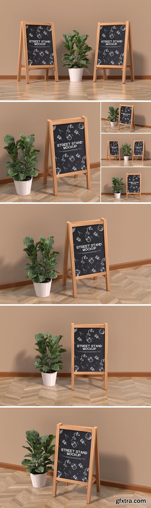 Advertising Street Stand Mockup C3FP249 Advertising Street Stand Mockup C3FP249