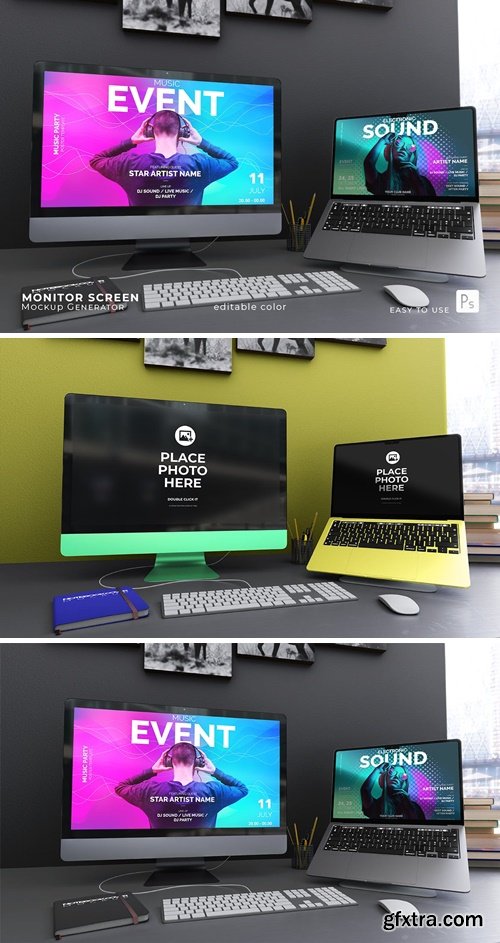 Monitor Screen Mockup TLT6SKY Monitor Screen Mockup TLT6SKY