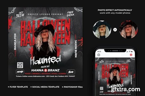 Halloween Flyer HWXP67M Halloween Flyer HWXP67M