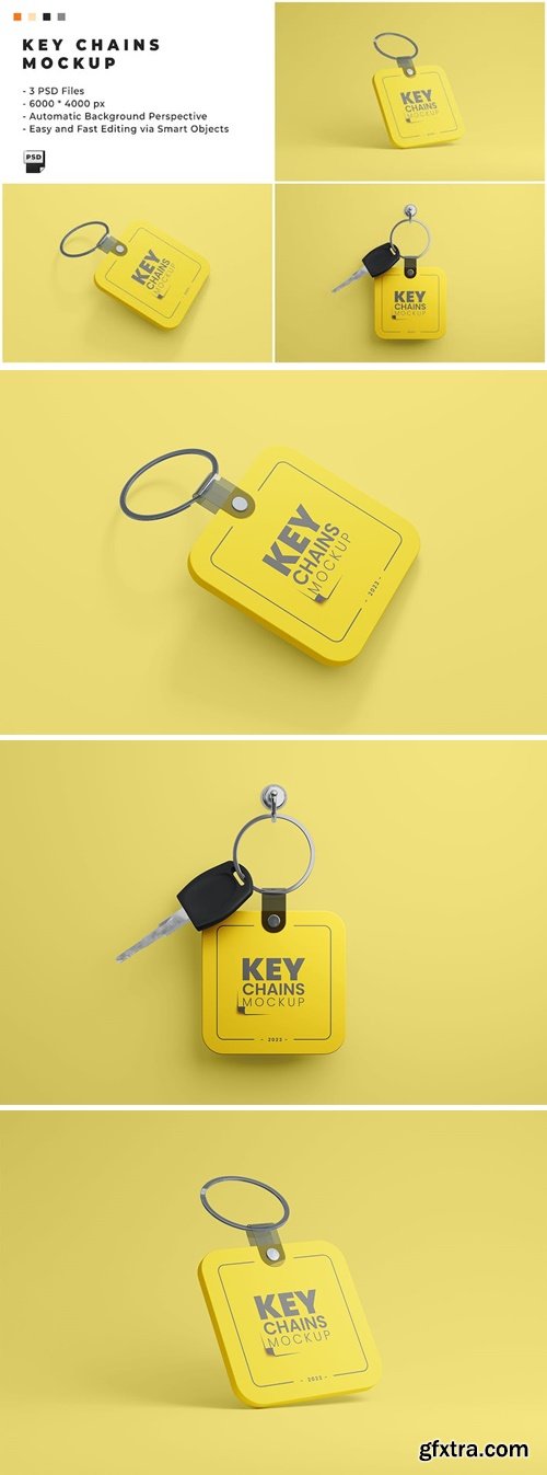 Key Chains Mockup HLPL9U9 Key Chains Mockup HLPL9U9